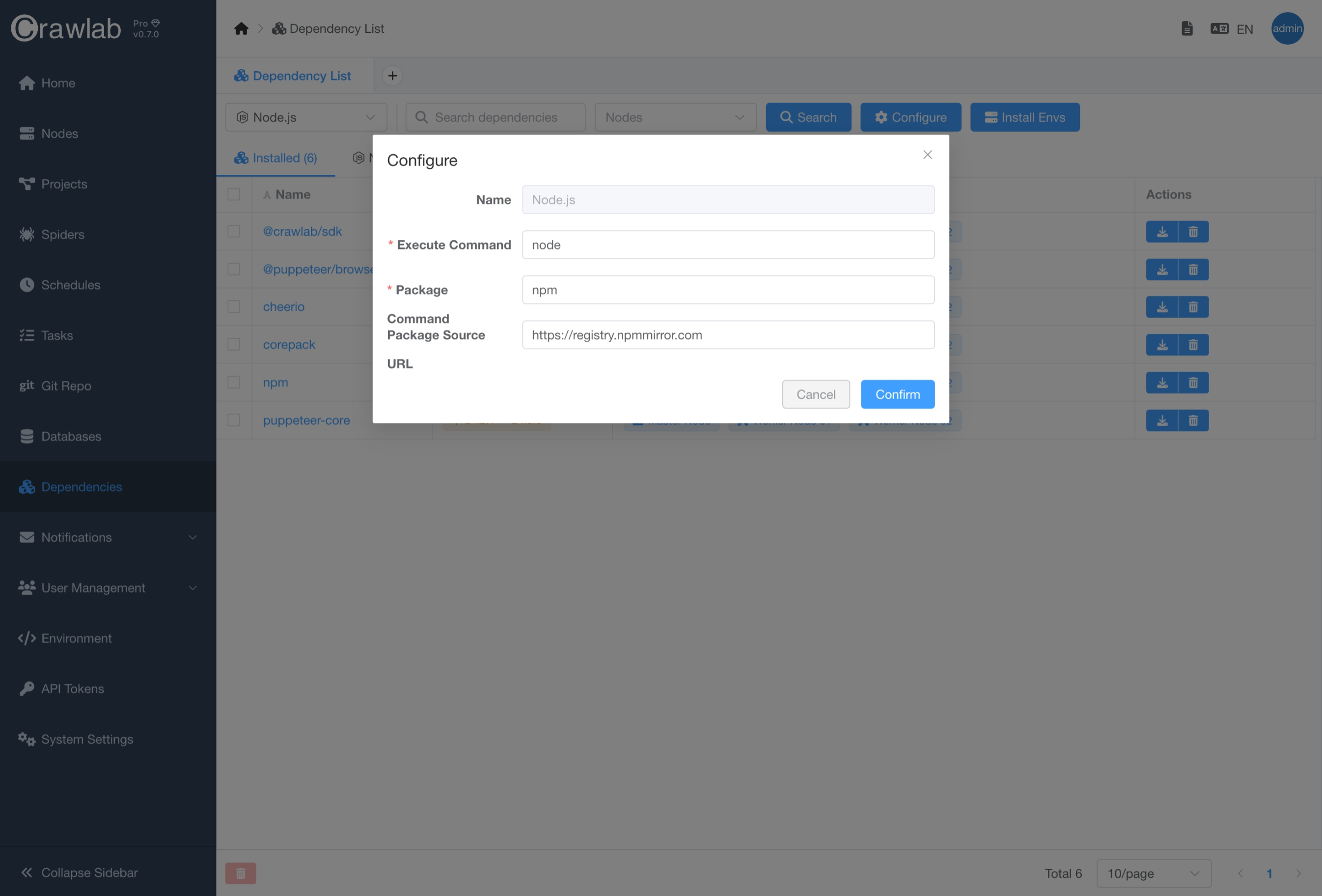 Configure Proxy